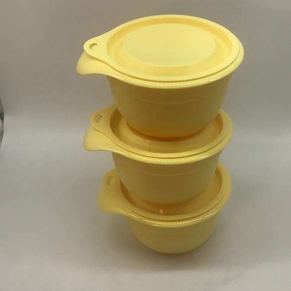 Tupperware Mini Mixing Bowl Sorbet Set of 3 - Picture 11 of 16